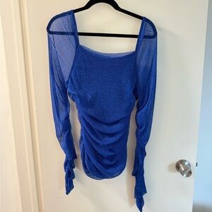 Elegant Blue Women's Top